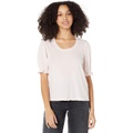 SUNDRY Peasant Sleeve Pima Cotton Tee