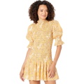 SUNDRY Ditzy Smocked Mini