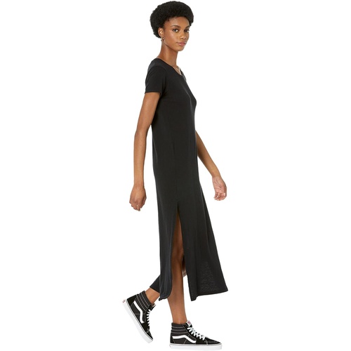  SUNDRY Short Sleeve Maxi Dress with Slit