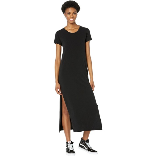  SUNDRY Short Sleeve Maxi Dress with Slit