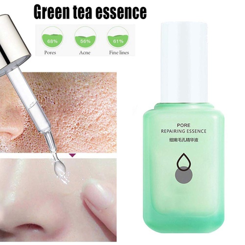  Pore Corset Serum,SUNSENT Pore Shrinkage Serum with Plant Extracts,Anti-aging Green Tea Face Serum for Firming Face Skin Care Essence,Pore Minimizing Serum for Oily Dry Skin