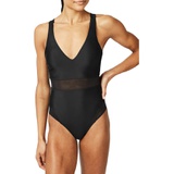 Sweaty Betty Lido Mesh One-Piece Swimsuit_BLACK