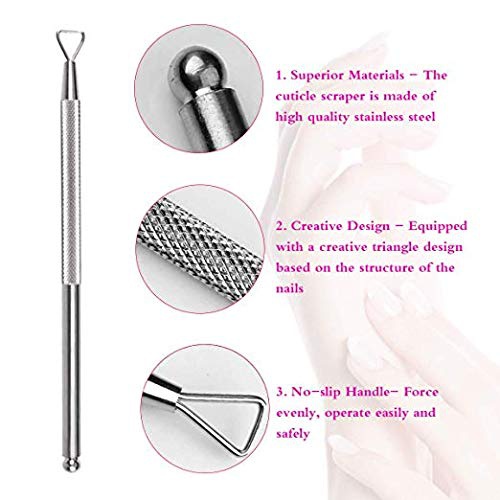  SWS Nail Polish Remover Tool kit with 20Pcs Gel Nail Polish Remover Clips, 4pcs Nail Files 100/180 Buffer 600/3000, Stainless Steel Triangle Cuticle Scraper,200Pcs Wipe Cotton Pads& 2p