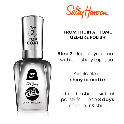  Sally Hansen Miracle Gel Nail Polish, Tidal Wave, 0.5 Ounce