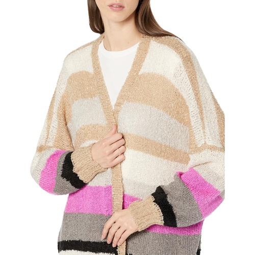  Saltwater Luxe Korie Color-Block Long Sleeve Cardi