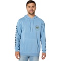 Salty Crew Blue Crabber Overdyed Fleece Hoodie