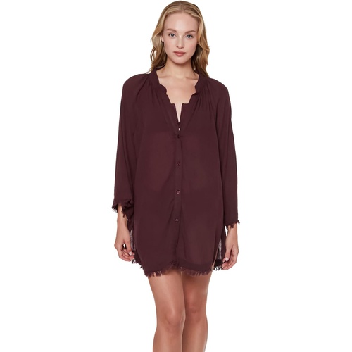  Sanctuary Coastal Covers Button Front Cover-Up