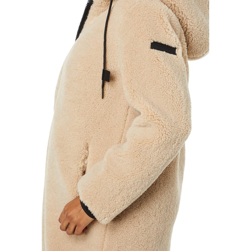 Sanctuary Hooded Zip Front Sherpa