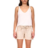 Sanctuary Knotted Strap Linen Tank