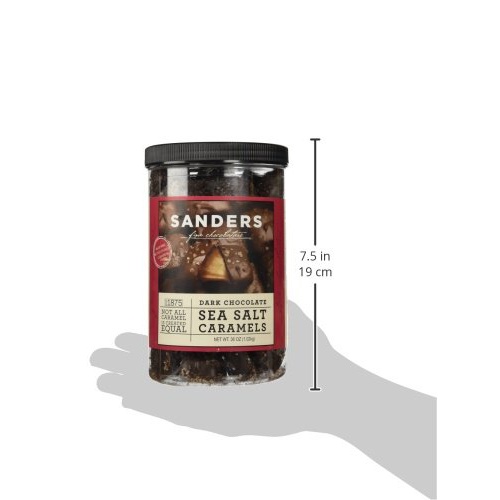 Sanders Dark Chocolate Sea Salt Caramels - 36 ounces (2.25 pounds)