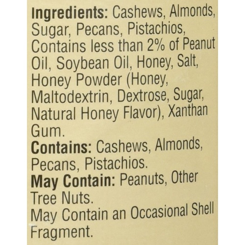  Savanna Orchards Gourmet Honey Roasted Nut Mix Cashews Pecans and Pistachios, Almond, 30 Oz