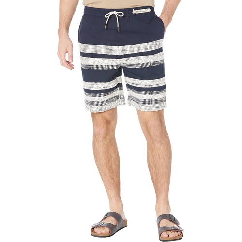  Scotch & Soda Structured Striped Linen Blend Bermuda Shorts