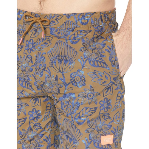  Scotch & Soda Mid Length Recycled Polyester Printed Swim Shorts