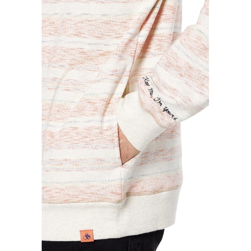  Scotch & Soda Twisted Hood Brushed Felpa Sweatshirt with Inside Stripes