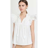 Sea Flutter Sleeve Top