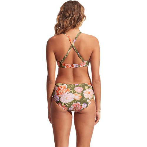  Seafolly Paradise Garden Wide Side Retro