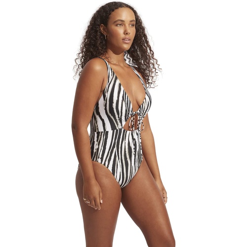  Seafolly Zahara Drawstring Keyhole One-Piece