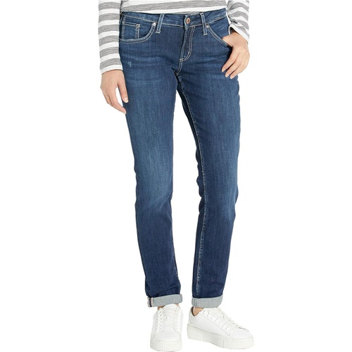  Silver Jeans Co. Boyfriend Mid-Rise Slim Leg Jeans in Indigo L27101SSX365