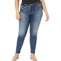 Silver Jeans Co. Plus Size Elyse Skinny Mid-Rise Skinny Leg W03116EGX427