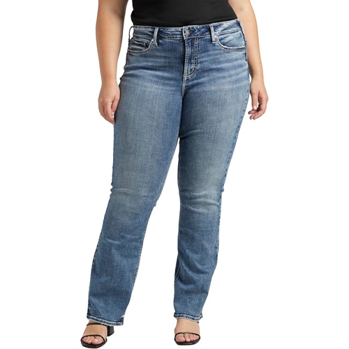  Silver Jeans Co. Plus Size Suki Mid-Rise Slim Bootcut Jeans W93616ECF315
