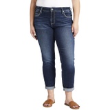 Silver Jeans Co. Plus Size Boyfriend Mid-Rise Slim Leg Jeans W27101EAE363