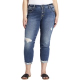 Silver Jeans Co. Plus Size Boyfriend Mid-Rise Slim Leg Jeans W27344EAE261