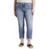 Silver Jeans Co. Plus Size Beau Mid-Rise Slim Leg Jeans W27348EOE365
