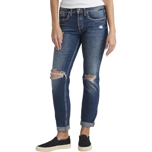  Silver Jeans Co. Boyfriend Mid-Rise Slim Leg Jeans L27101EKC361