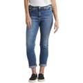 Silver Jeans Co. Girlfriend Mid-Rise Slim Leg Jeans L27137EKC217