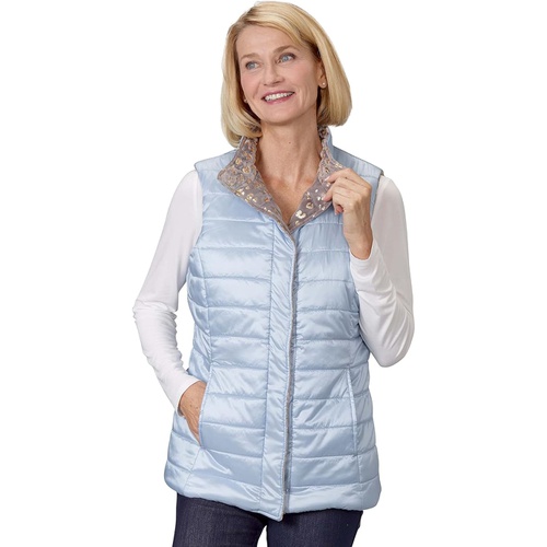  Silverts Vest Outerwear Reversible Puffer Snap