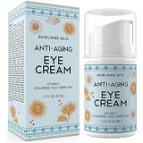 Simplified Skin Anti-Aging Eye Cream for Dark Circles, Wrinkles, Bags & Puffiness. Best Under & Around Eyes Anti-Aging Treatment with Vitamin C, Hyaluronic Acid, Green Tea & Organic Rosehip oil by