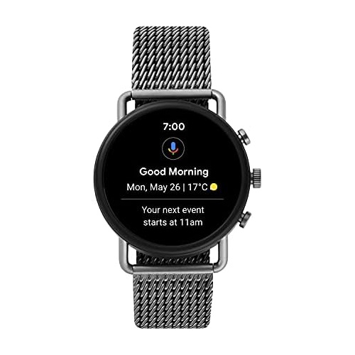  Skagen Connected Falster 3 Gen 5 Stainless Steel Touchscreen Smartwatch with Heart Rate, GPS, NFC, and Smartphone Notifications