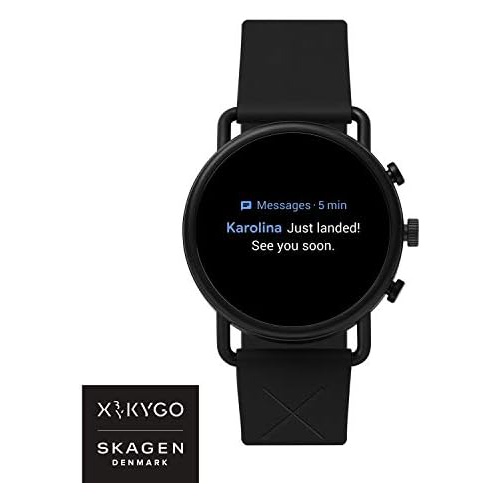  Skagen Connected Falster 3 Gen 5 Stainless Steel Touchscreen Smartwatch with Heart Rate, GPS, NFC, and Smartphone Notifications