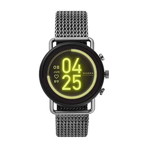  Skagen Connected Falster 3 Gen 5 Stainless Steel Touchscreen Smartwatch with Heart Rate, GPS, NFC, and Smartphone Notifications