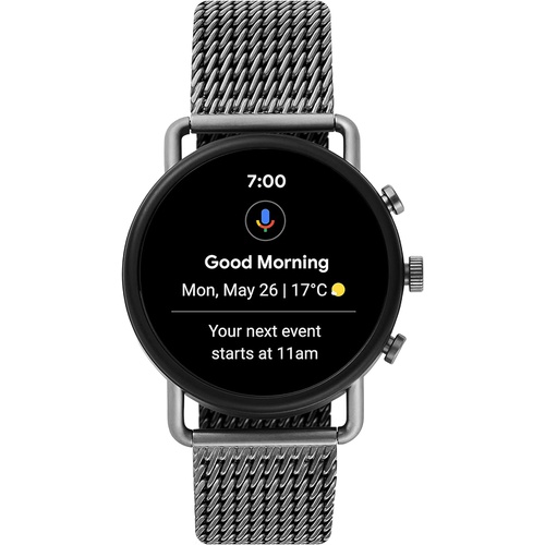  Skagen Connected Falster 3 Gen 5 Stainless Steel Touchscreen Smartwatch with Heart Rate, GPS, NFC, and Smartphone Notifications