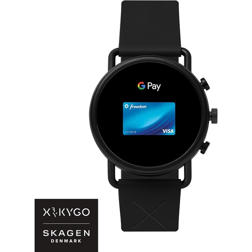  Skagen Connected Falster 3 Gen 5 Stainless Steel Touchscreen Smartwatch with Heart Rate, GPS, NFC, and Smartphone Notifications