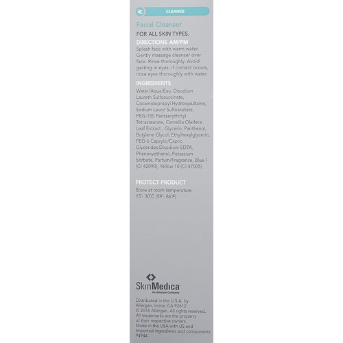  SkinMedica Facial Cleanser, 6 Fl Oz