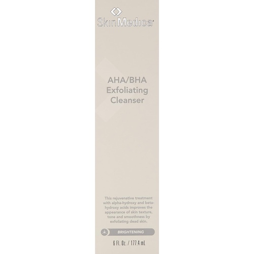  SkinMedica AHA/BHA Exfoliating Cleanser, 6 Fl Oz