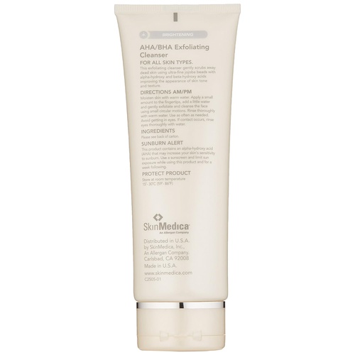  SkinMedica AHA/BHA Exfoliating Cleanser, 6 Fl Oz