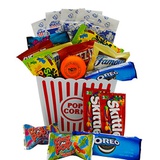 Ultimate Movie Night Gift Bundle Care Package, Easter Basket, Christmas with Popcorn, Candy, Cookies Plus Snack Better Stress Ball for Entire Family!