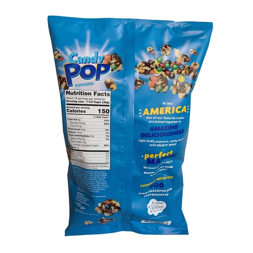  Snack Pop Candy Pop M&Ms Popcorn (20 Oz.), 20 Oz