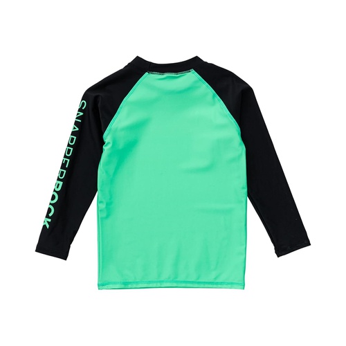  Snapper Rock Green Sustainable Long Sleeve Rash Top (Little Kids/Big Kids)