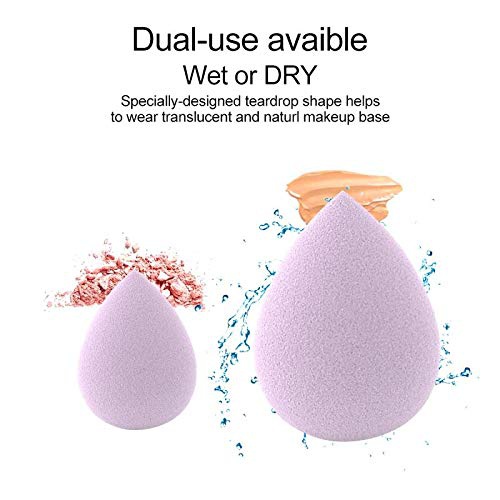  Snowflakes Beauty Sponge Makeup Blender Set - 6 Pcs,Small Multi-Color Blending Makeup Tools for Foundation Powder Concealer Liquid BB and Cream