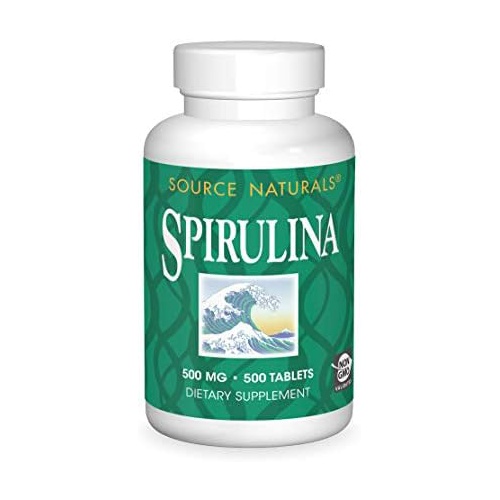  Source Naturals Spirulina - For Immune System Support - 500 Tablets