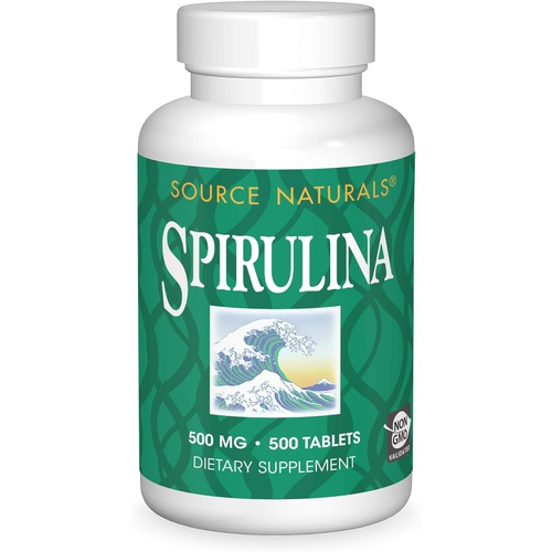  Source Naturals Spirulina - For Immune System Support - 500 Tablets