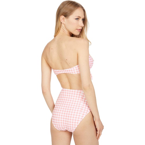  Southern Tide Gingham Bandeau Bikini Top