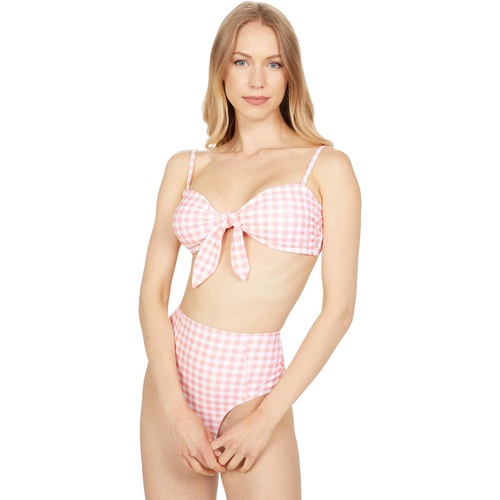  Southern Tide Gingham Bandeau Bikini Top