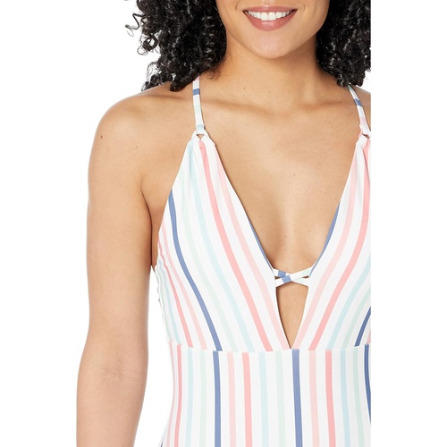  Southern Tide Patio Party Stripe One-Piece Swimsuit