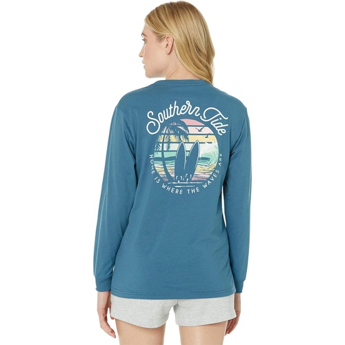  Southern Tide Long Sleeve Where The Waves Are Tee