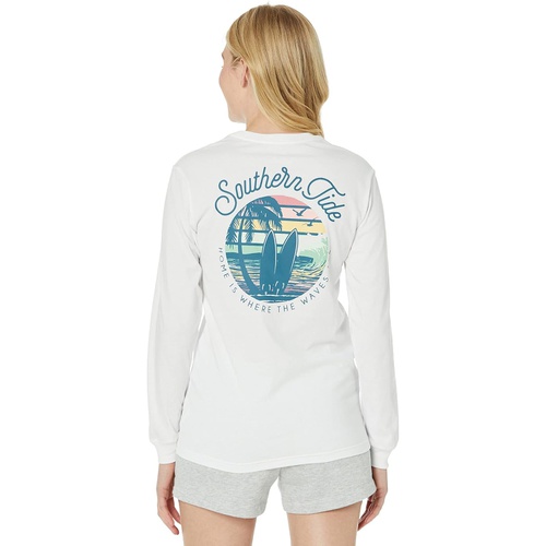  Southern Tide Long Sleeve Where The Waves Are Tee